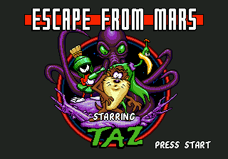 Taz in Escape from Mars